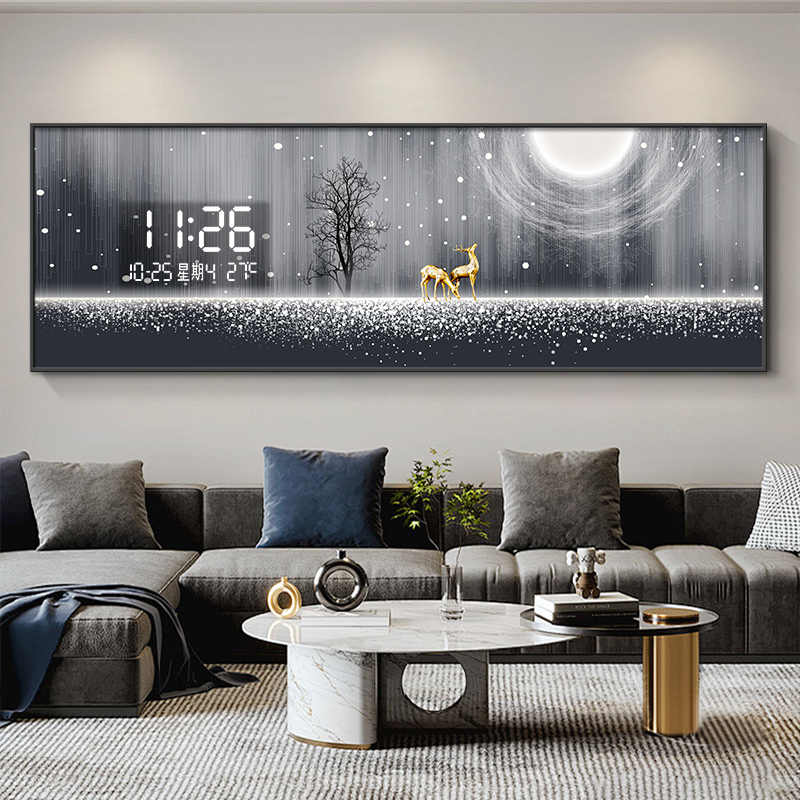 Luxury Lifestyle Background - xx-Light Luxe eland woonkamer decoratief schilderij